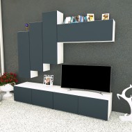 Living Armonia V3 MDF Gri - cu sistem "PUSH TO OPEN" Living Armonia V3 MDF Gri - cu sistem "PUSH TO OPEN"